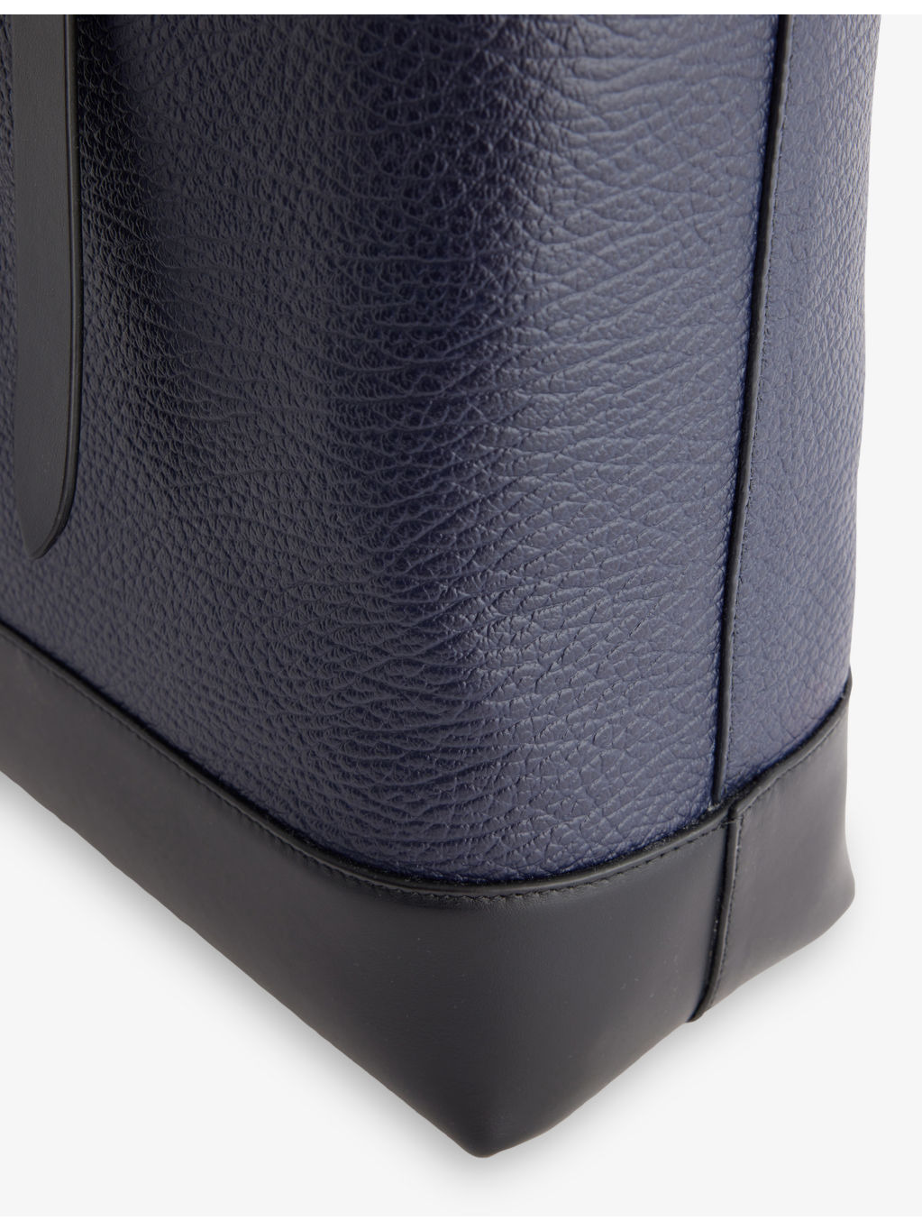 Vertical Leather Tote Bag - 8