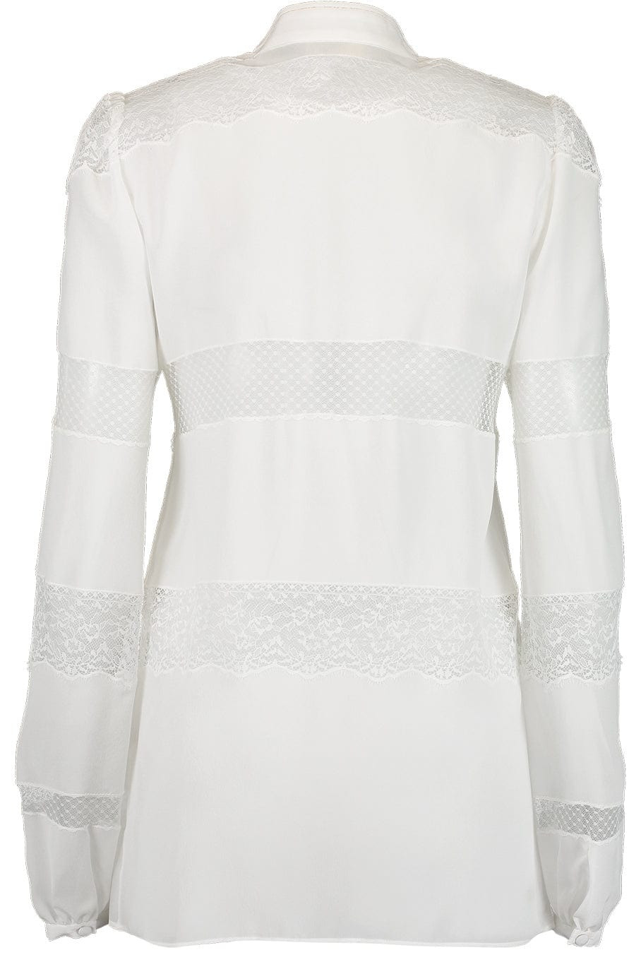 Crepe De Chine Lace Shirt - 6