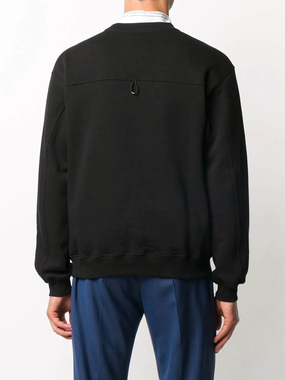 contrast-pocket cotton sweatshirt - 4