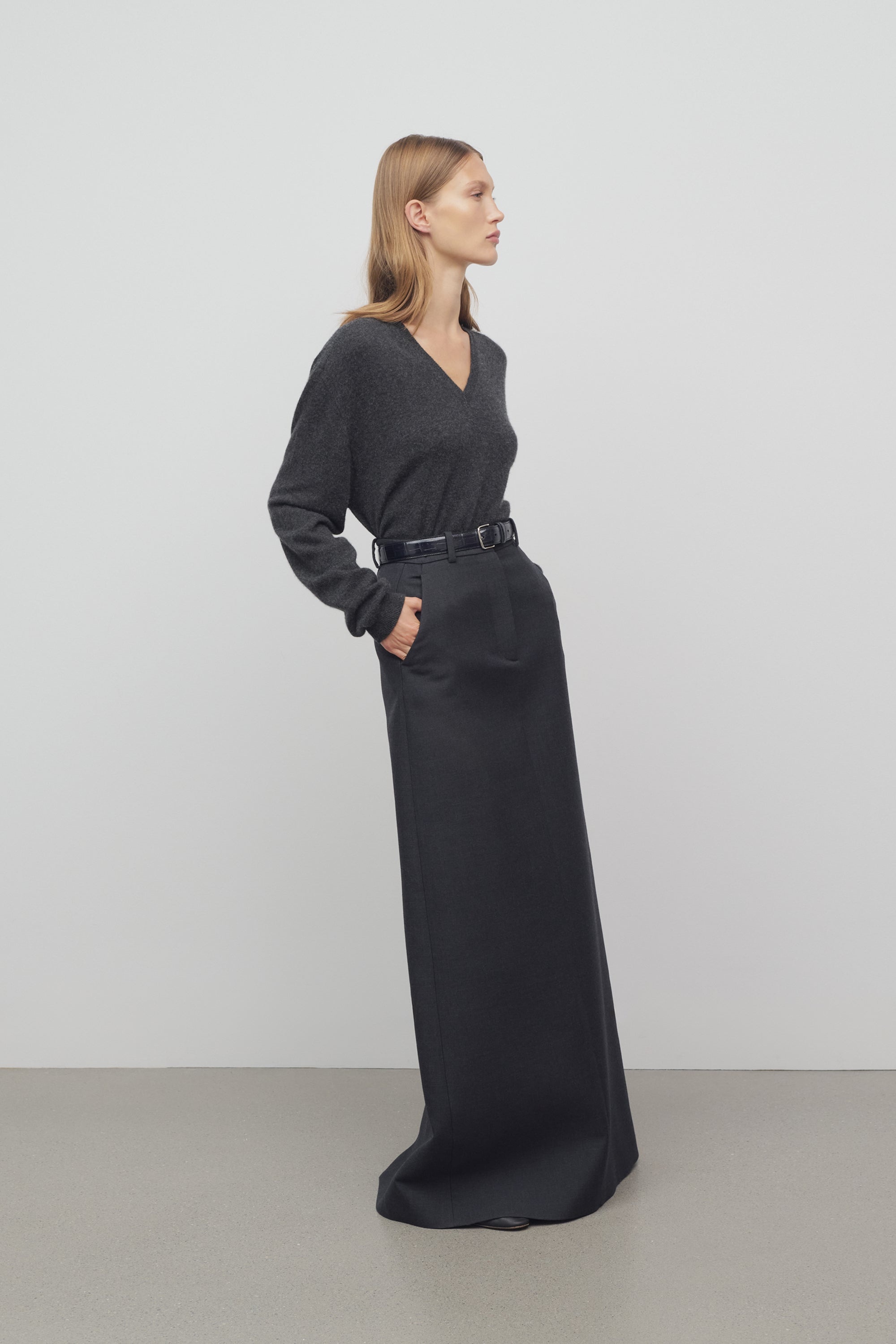 Roux Skirt in Wool - 4
