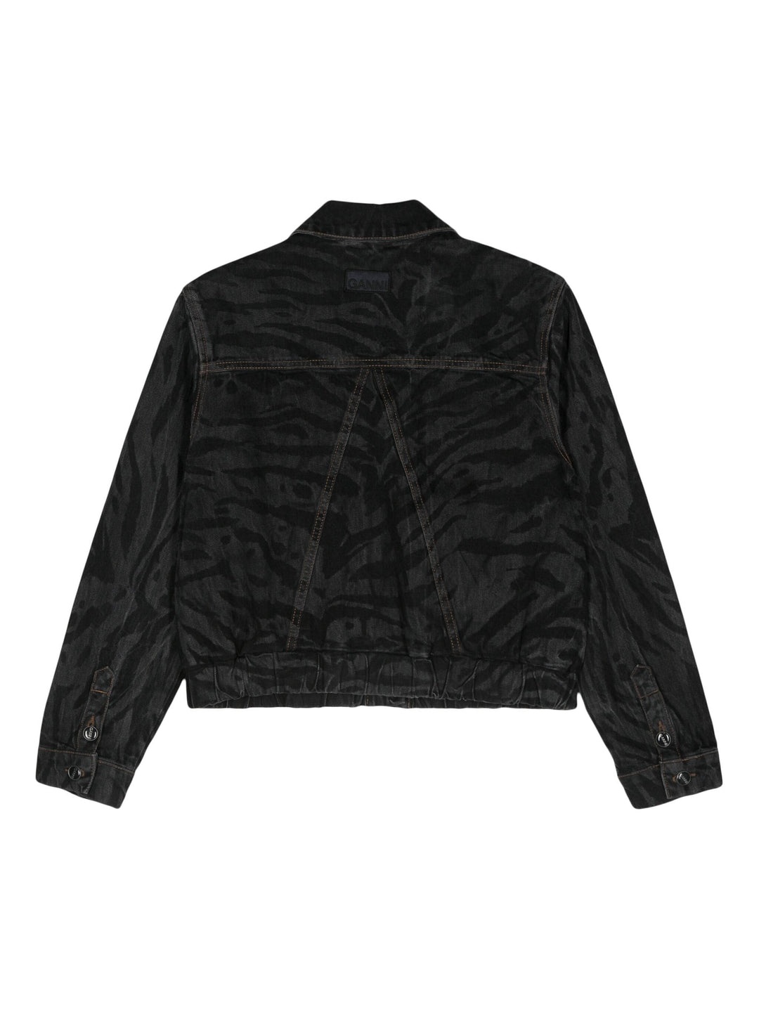 GANNI Lazer Denim Bomber Jacket | club21 | REVERSIBLE