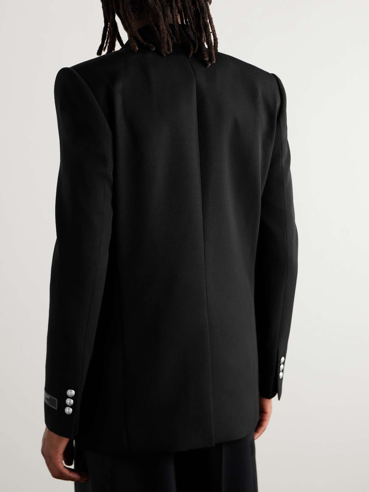 Slim-Fit Double-Breasted Wool Blazer - 4