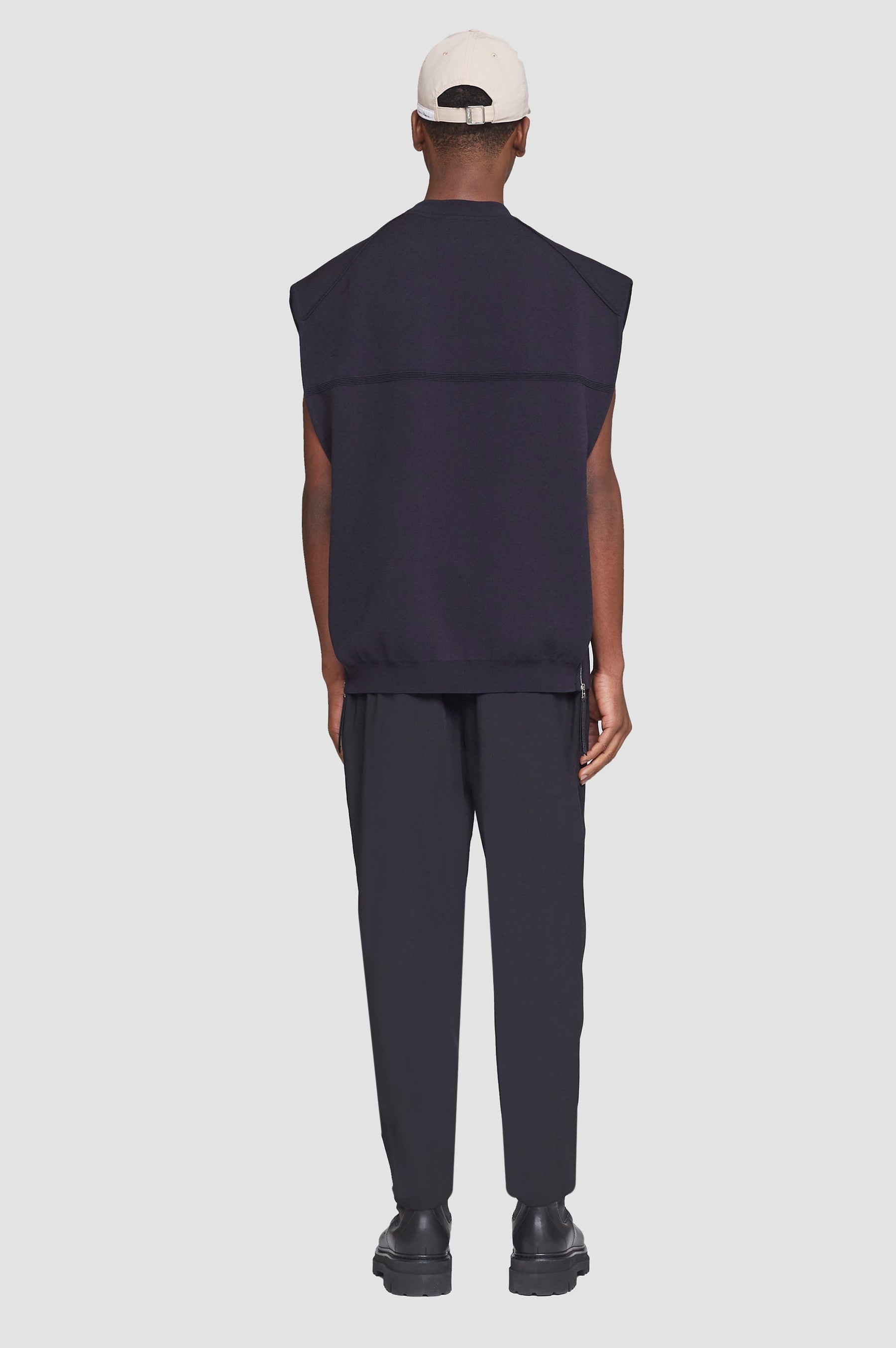 Double Knit Sleeveless Pullover - 3
