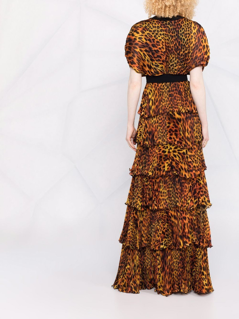 leopard-print long evening dress 4