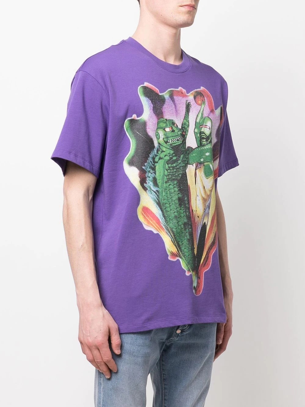 cartoon print T-shirt - 3