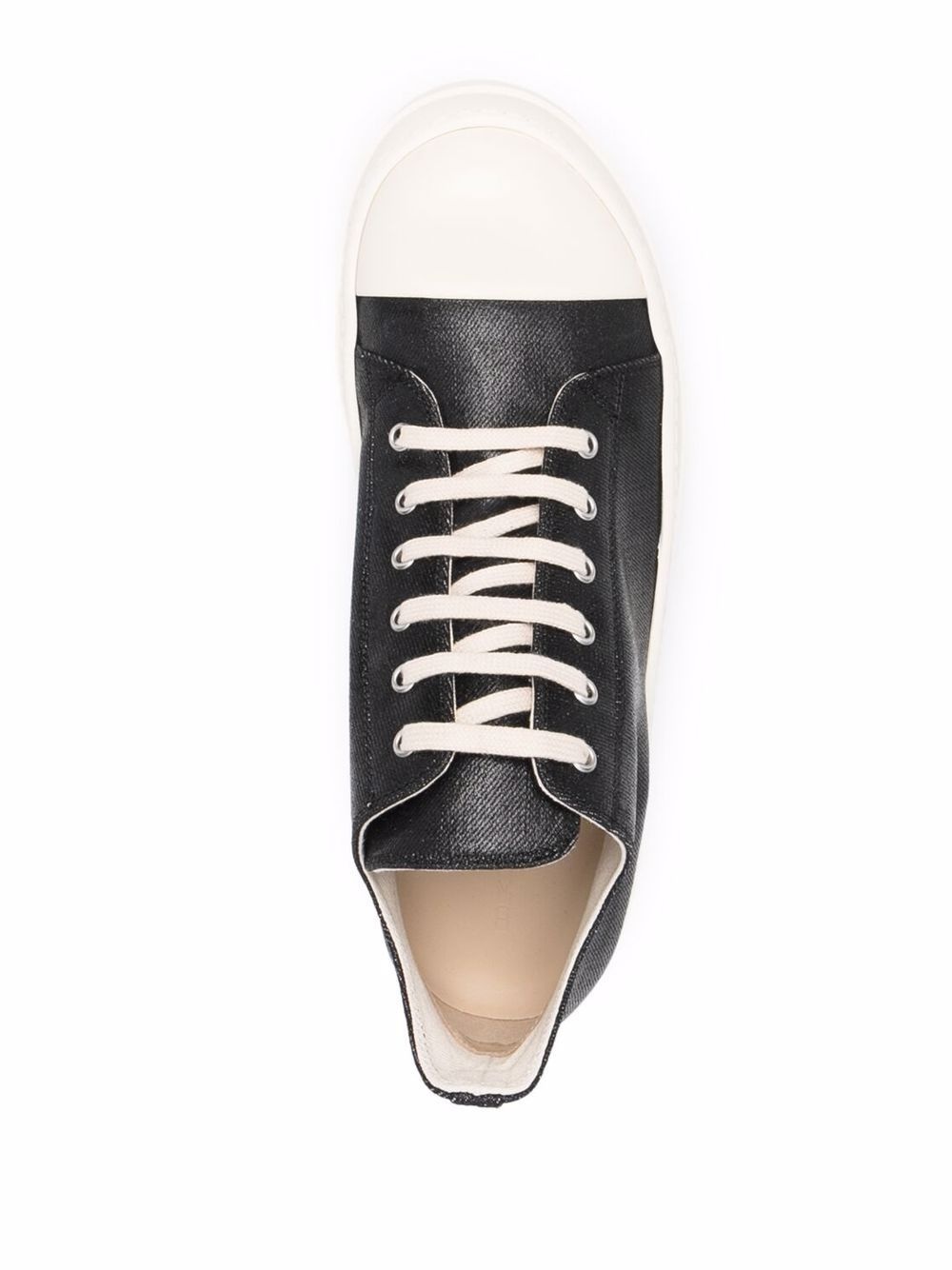 two-tone lace-up sneakers - 4