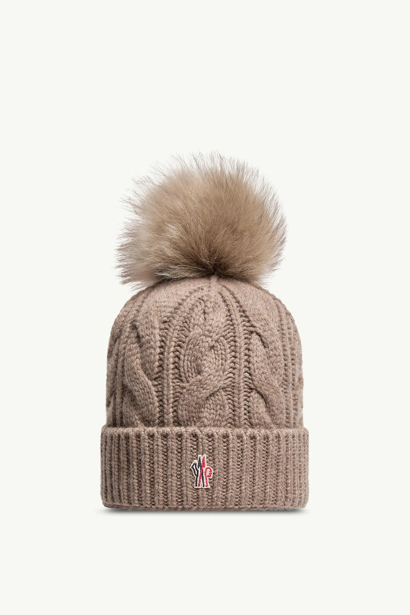 Wool & Cashmere Beanie with Pom Pom - 1
