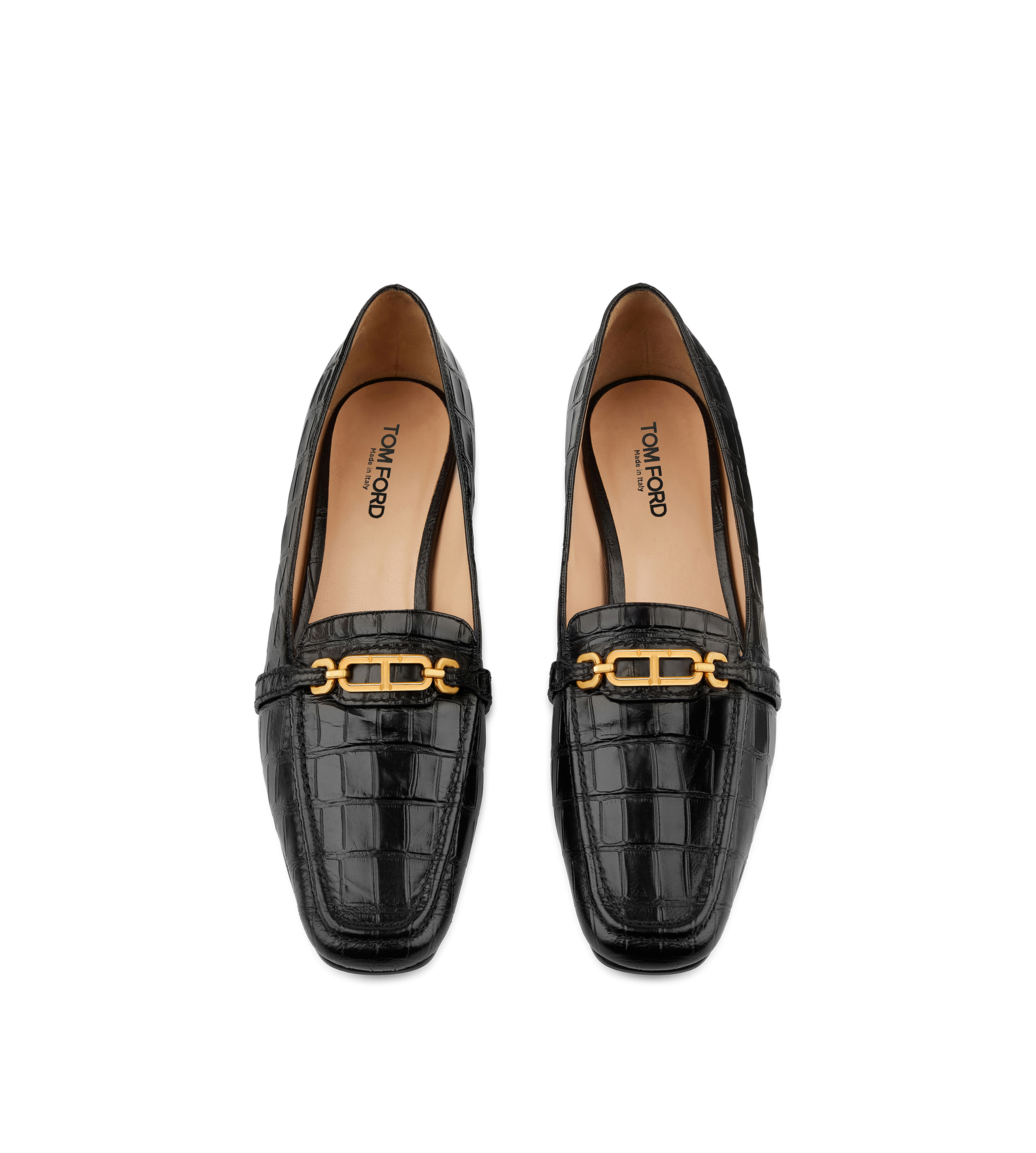 STAMPED CROCODILE LEATHER WHITNEY LOAFER - 4
