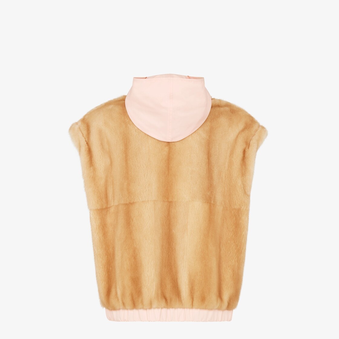 Mink and pink nylon vest - 2