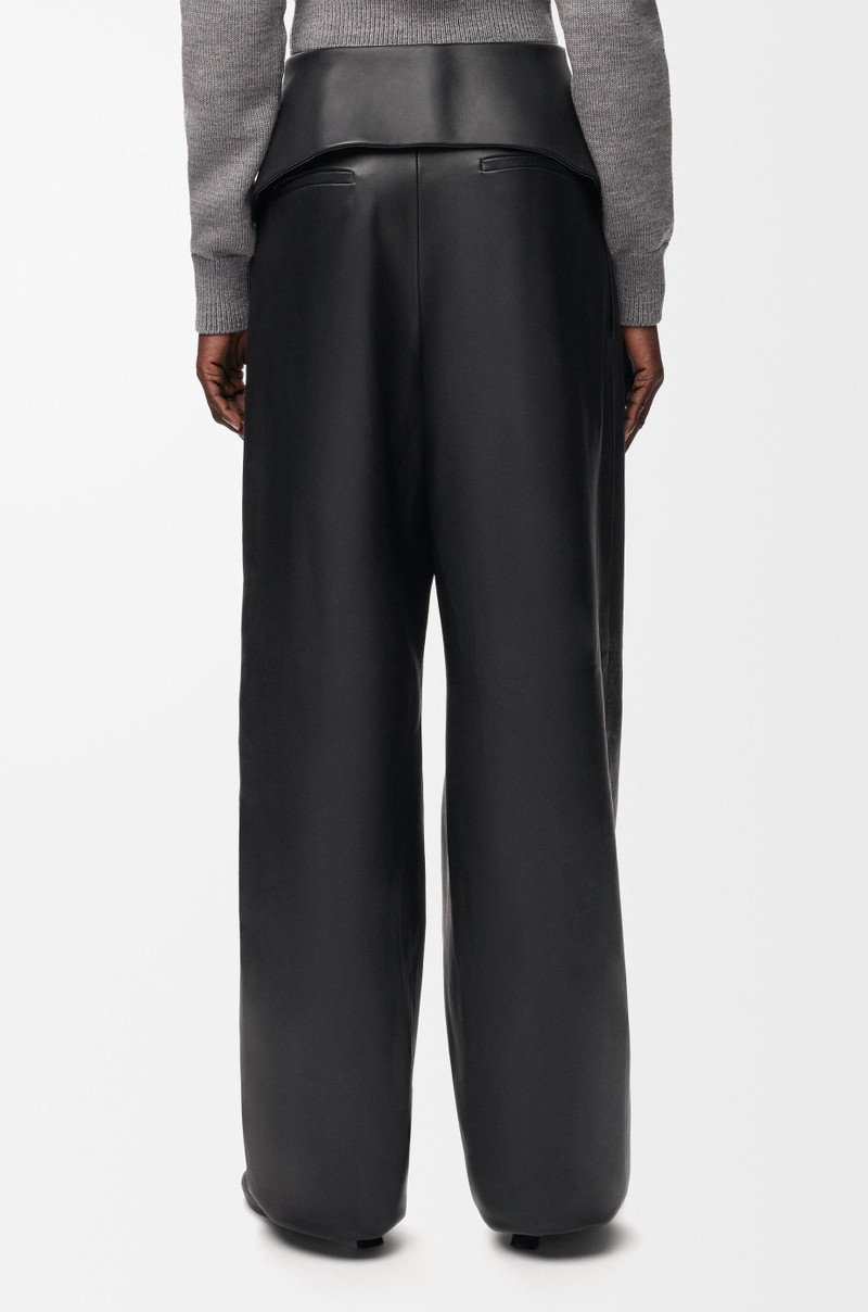 Draped trousers in nappa lambskin 4
