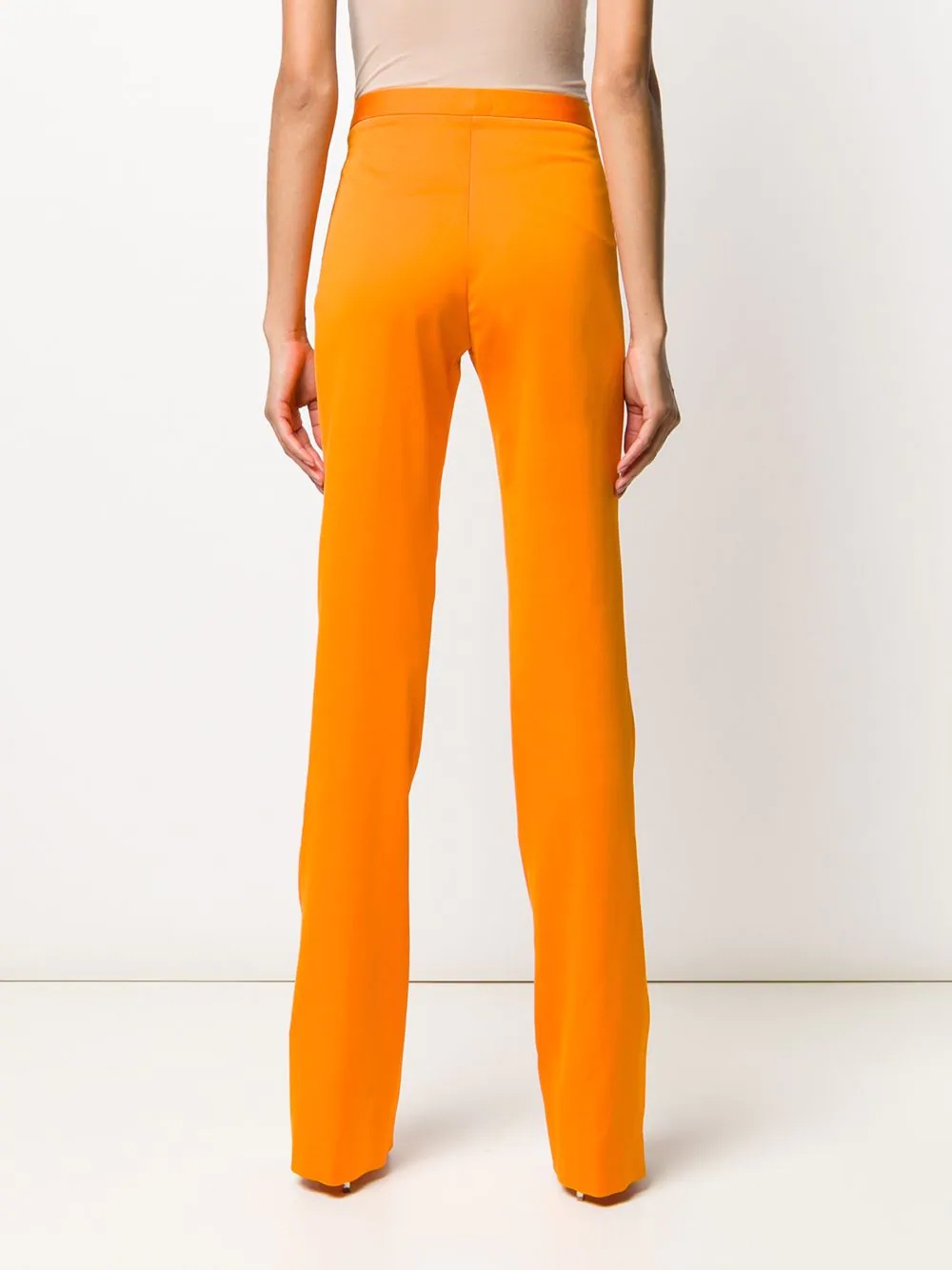 high-waisted bootcut trousers - 4