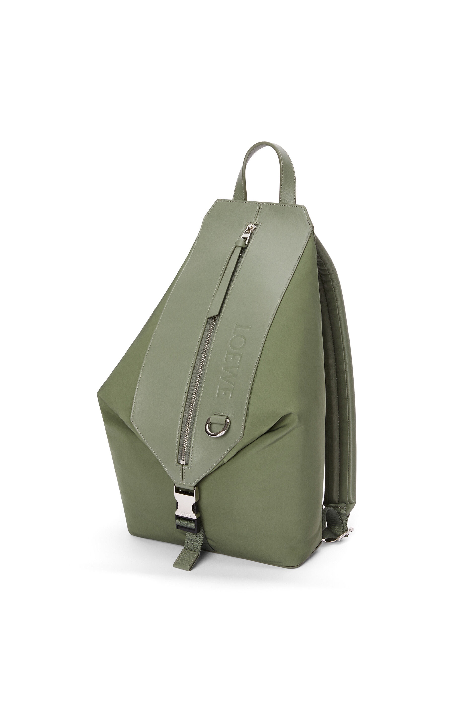 Small Convertible backpack in nylon and calfskin - 2