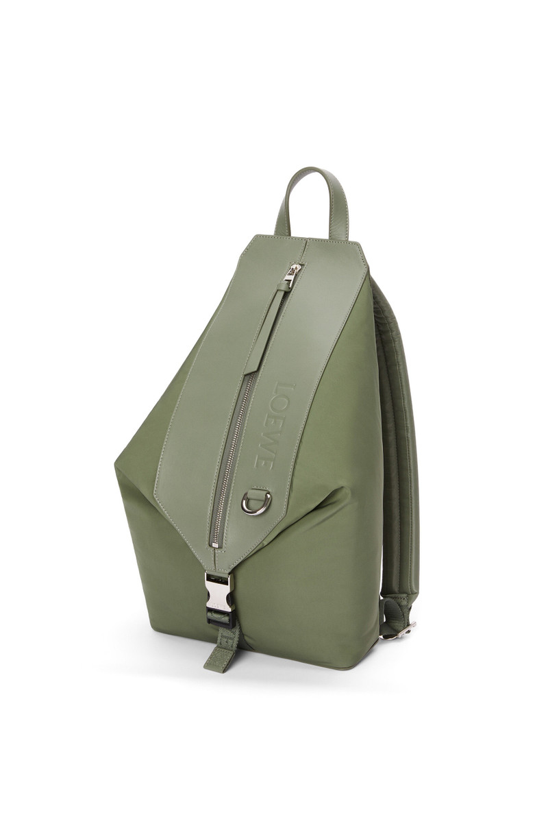 Loewe Small Convertible backpack in nylon and calfskin outlook