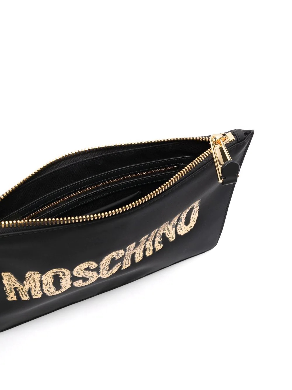 logo-print clutch bag - 5