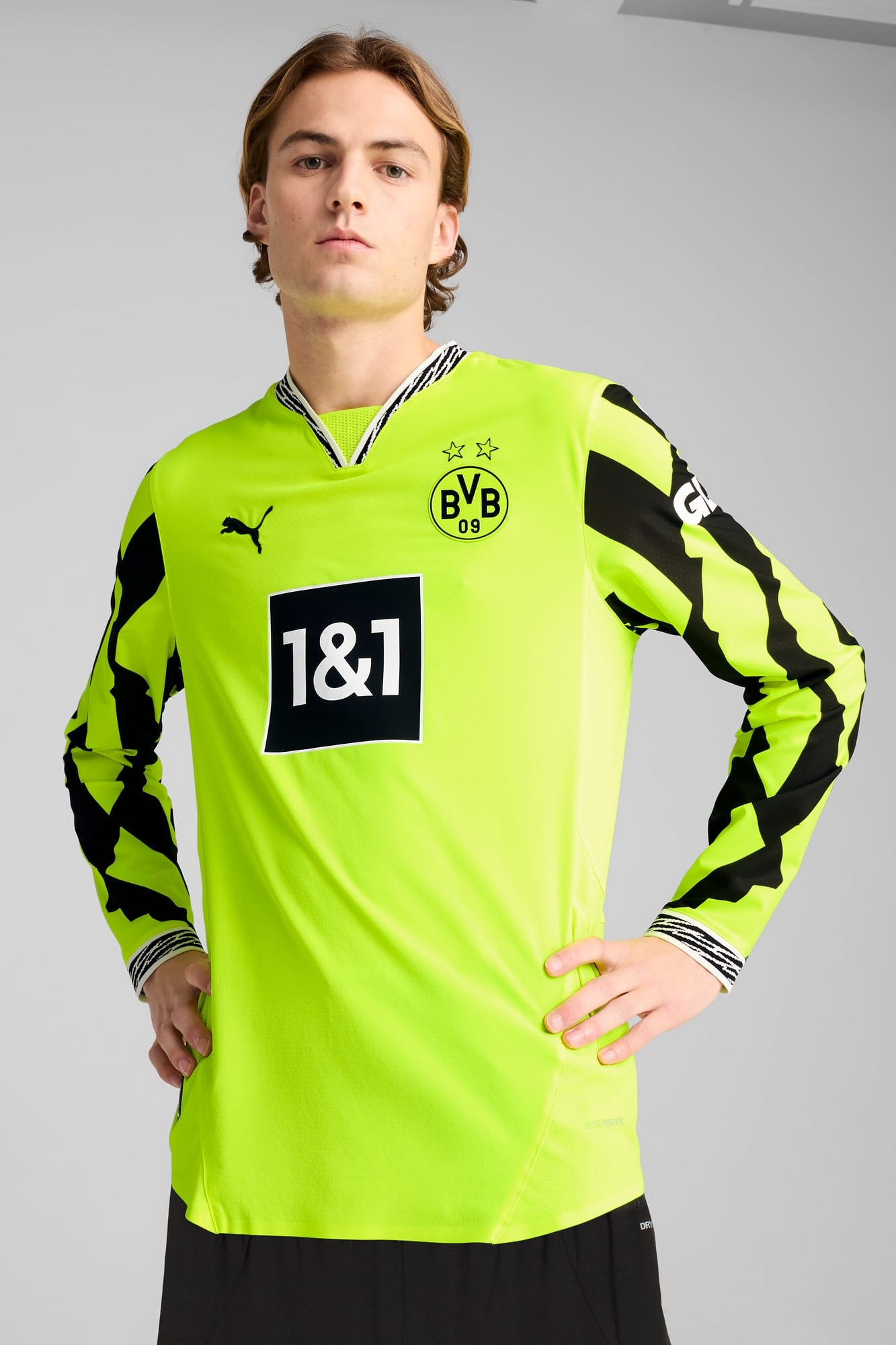 Borussia Dortmund Authentic Long Sleeve Special Men's Jersey - 3