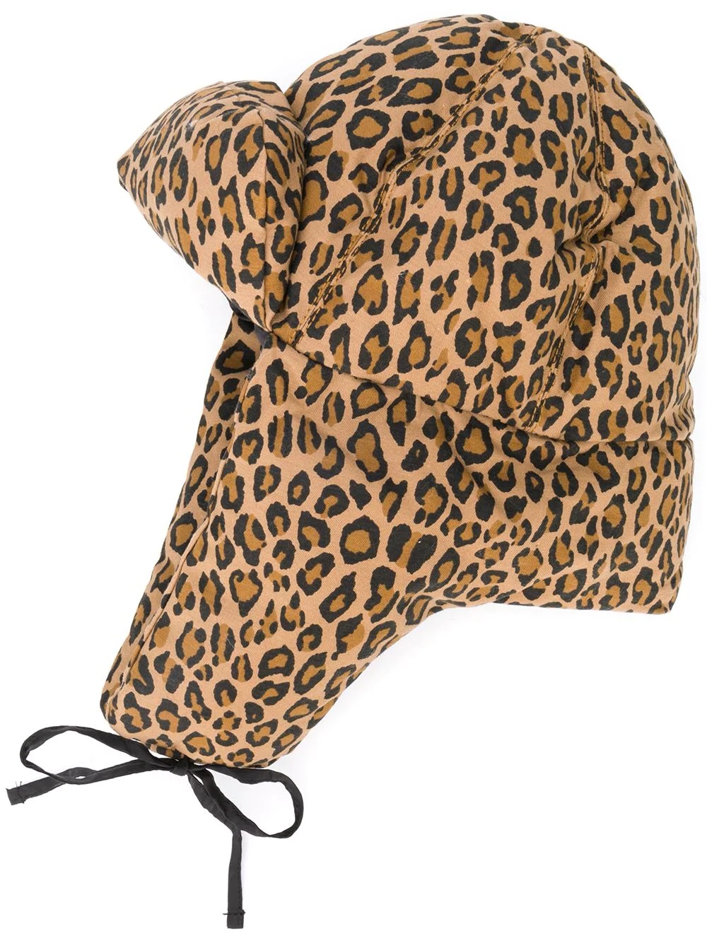 leopard print padded hat - 1