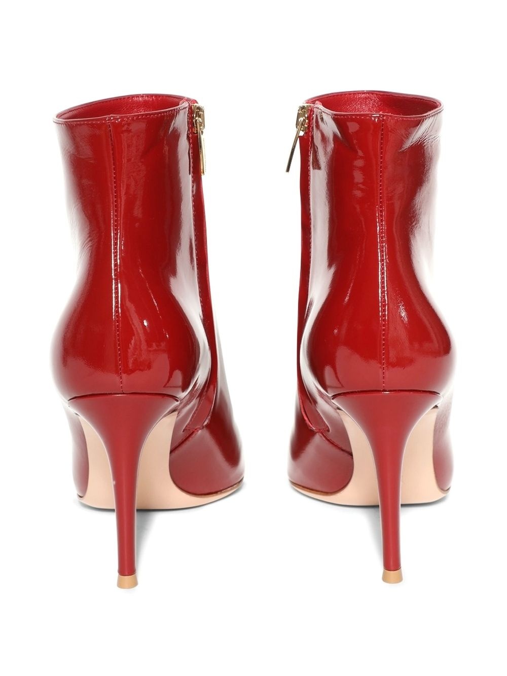 patent leather pointed-toe boots - 2