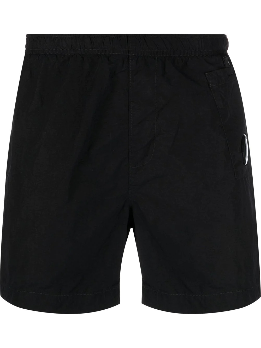 logo-plaque detail swim shorts - 1