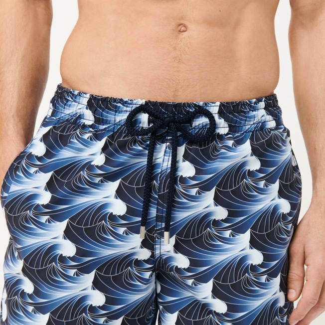 Men Swim Trunks Waves - 5