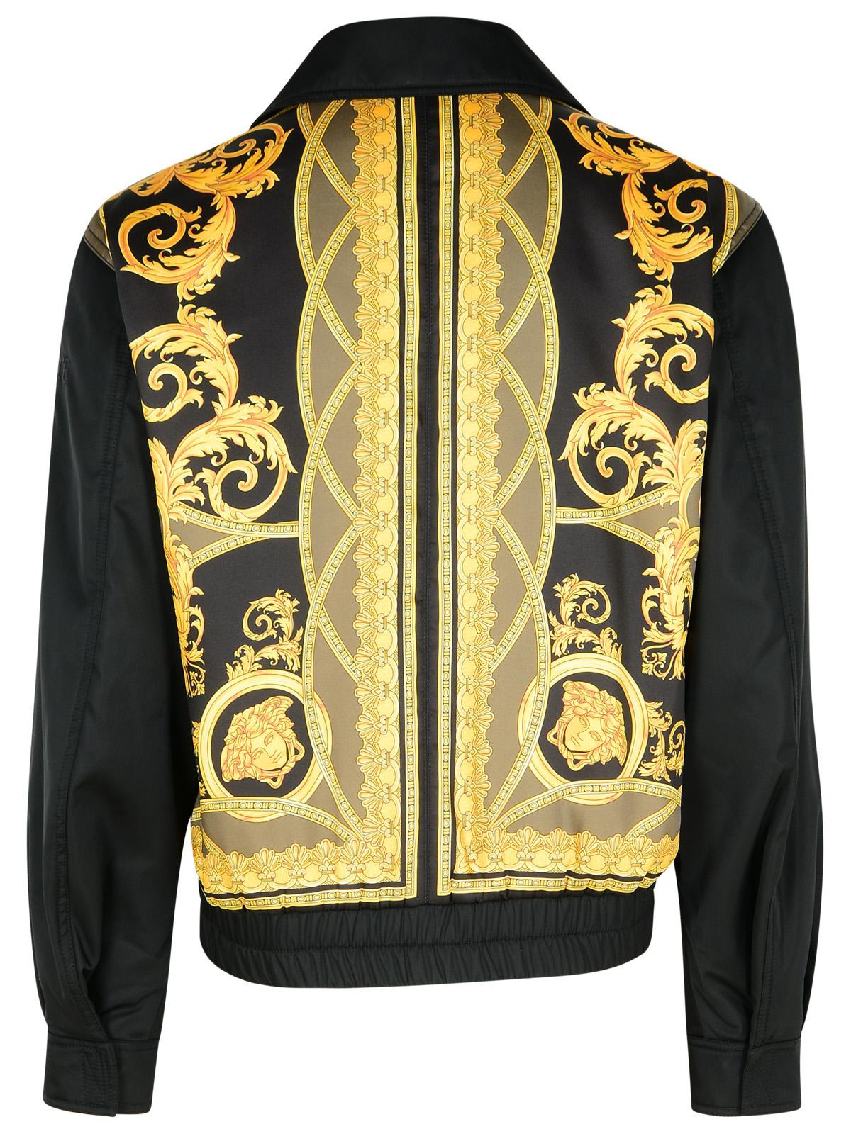 Versace Bomber Jacket In Black Polyamide Men - 3