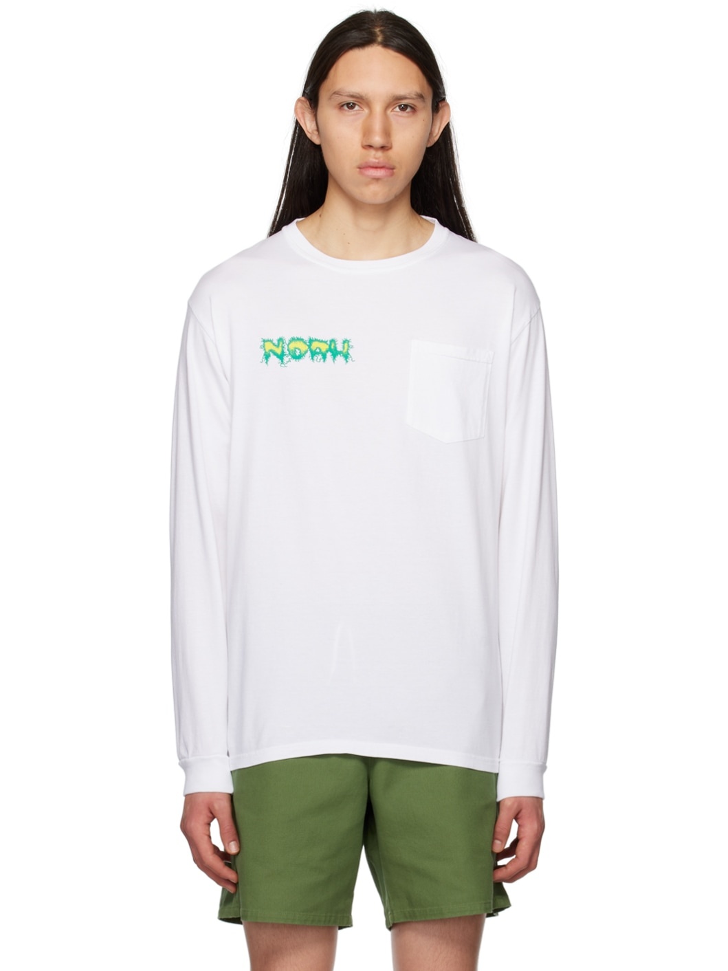 White Shock Long Sleeve T-Shirt - 1