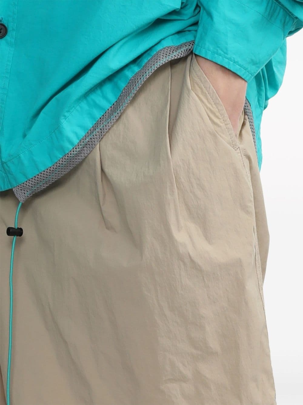 pleated tailored shorts - 5