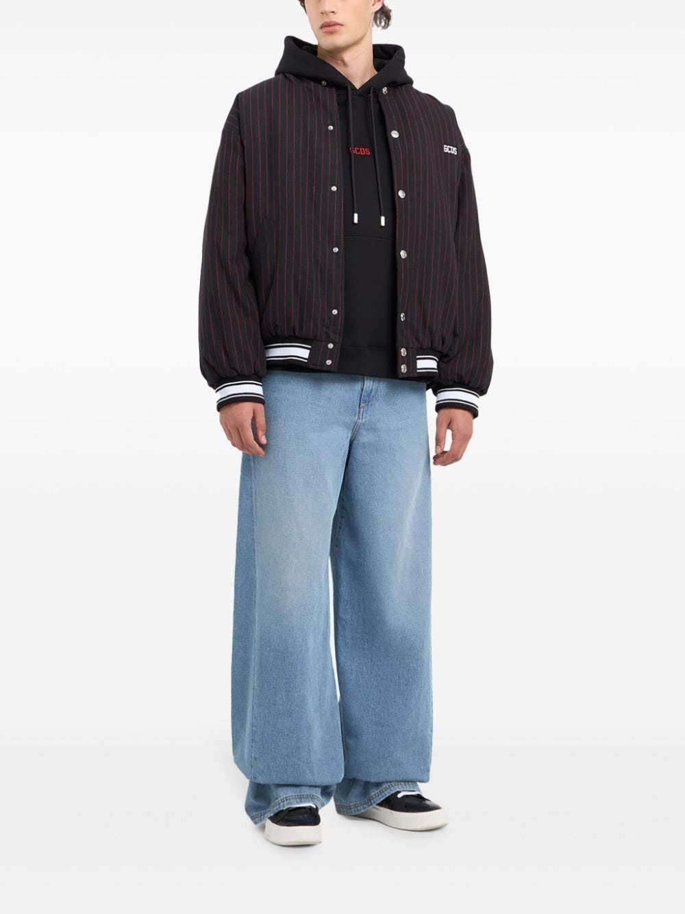 Pinstripe Clown bomber jacket - 2