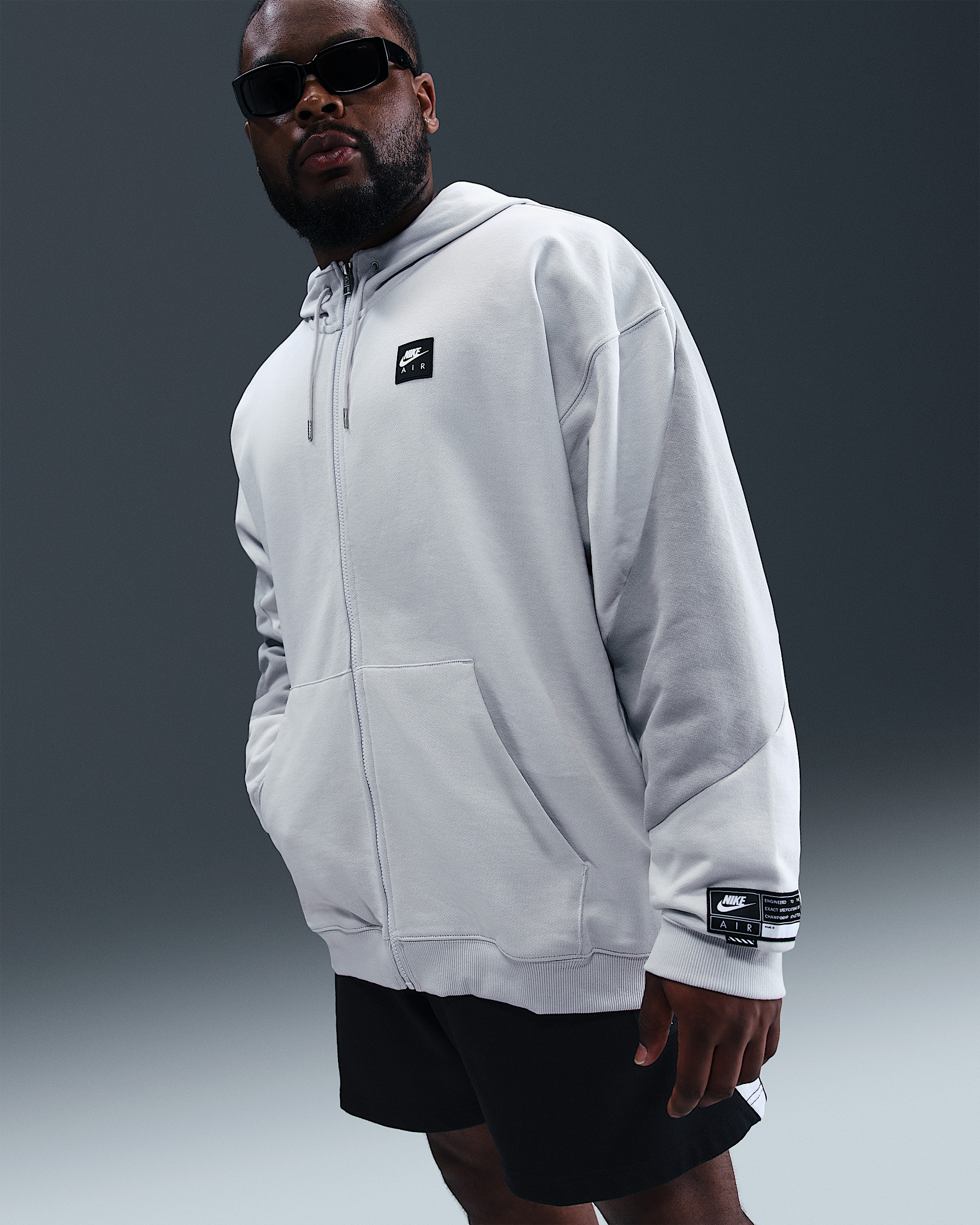 Nike Air Men's Full-Zip Fleece Hoodie - 10