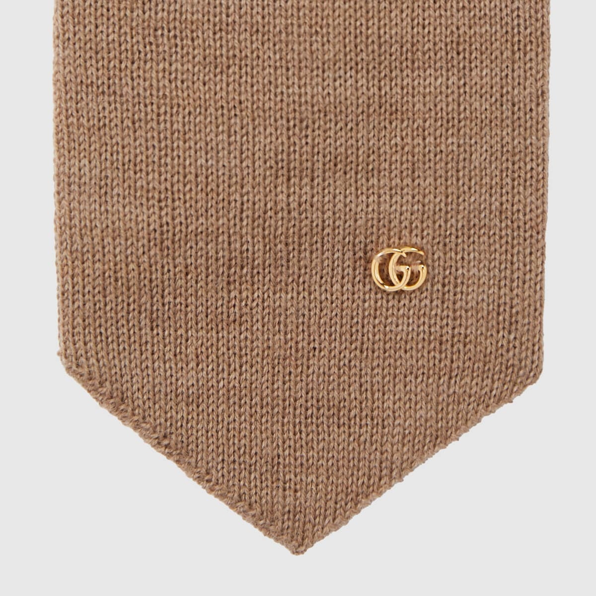 Double G wool knit tie - 4