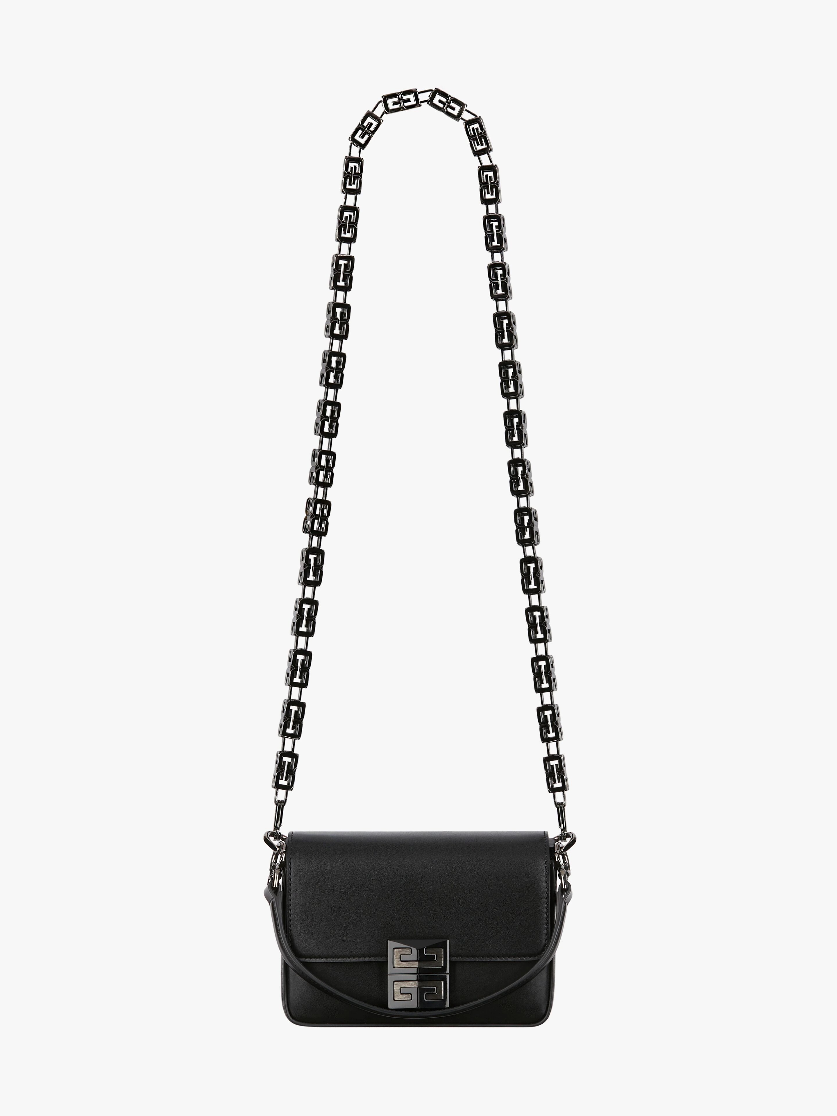 SMALL 4G BAG IN BOX LEATHER WITH CHAIN - 3