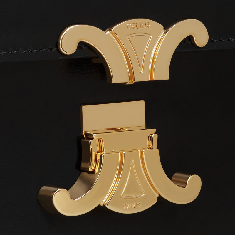 TRIOMPHE CLUTCH  IN  SHINY CALFSKIN 5