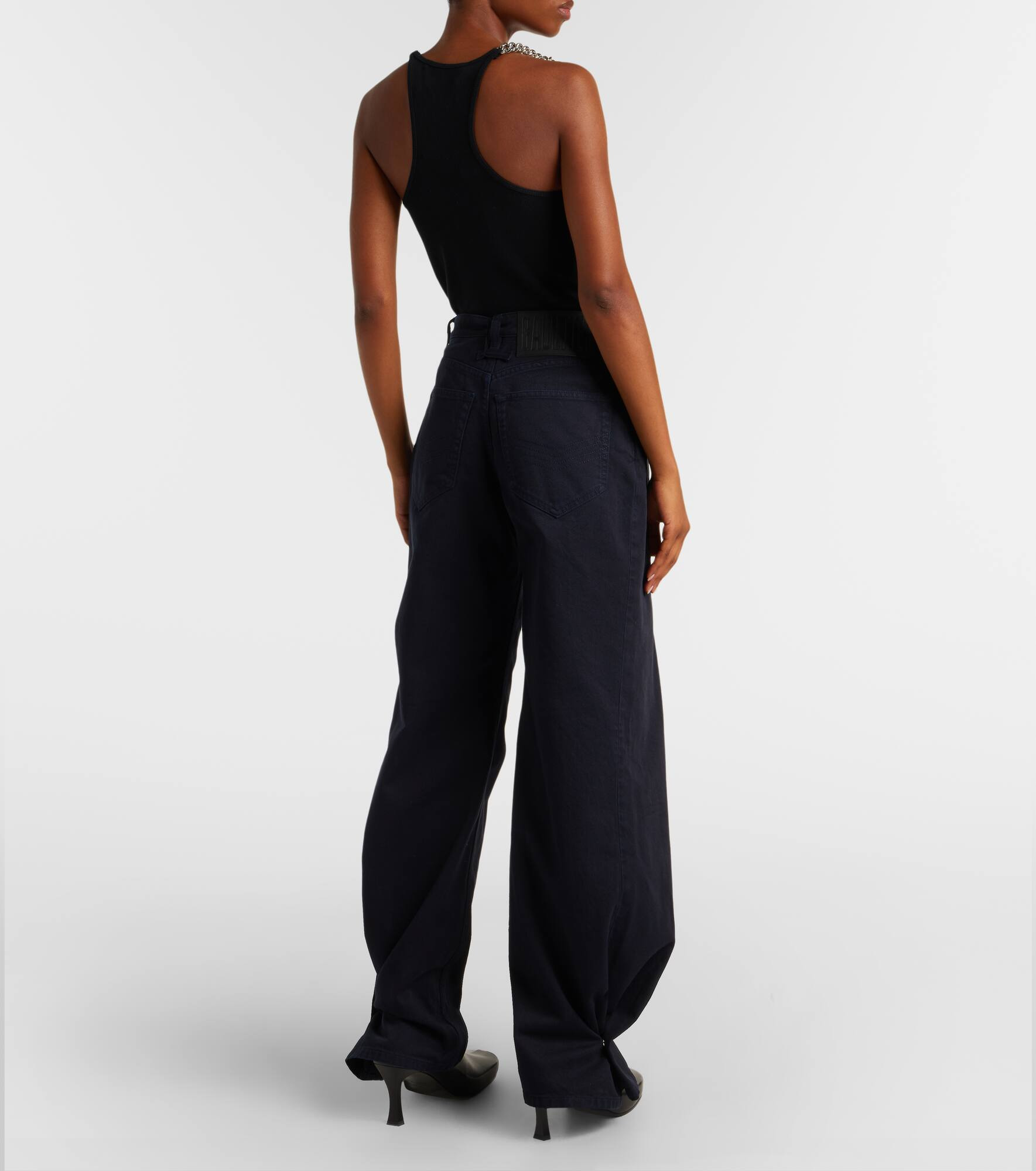 Low-rise wide-leg jeans - 3