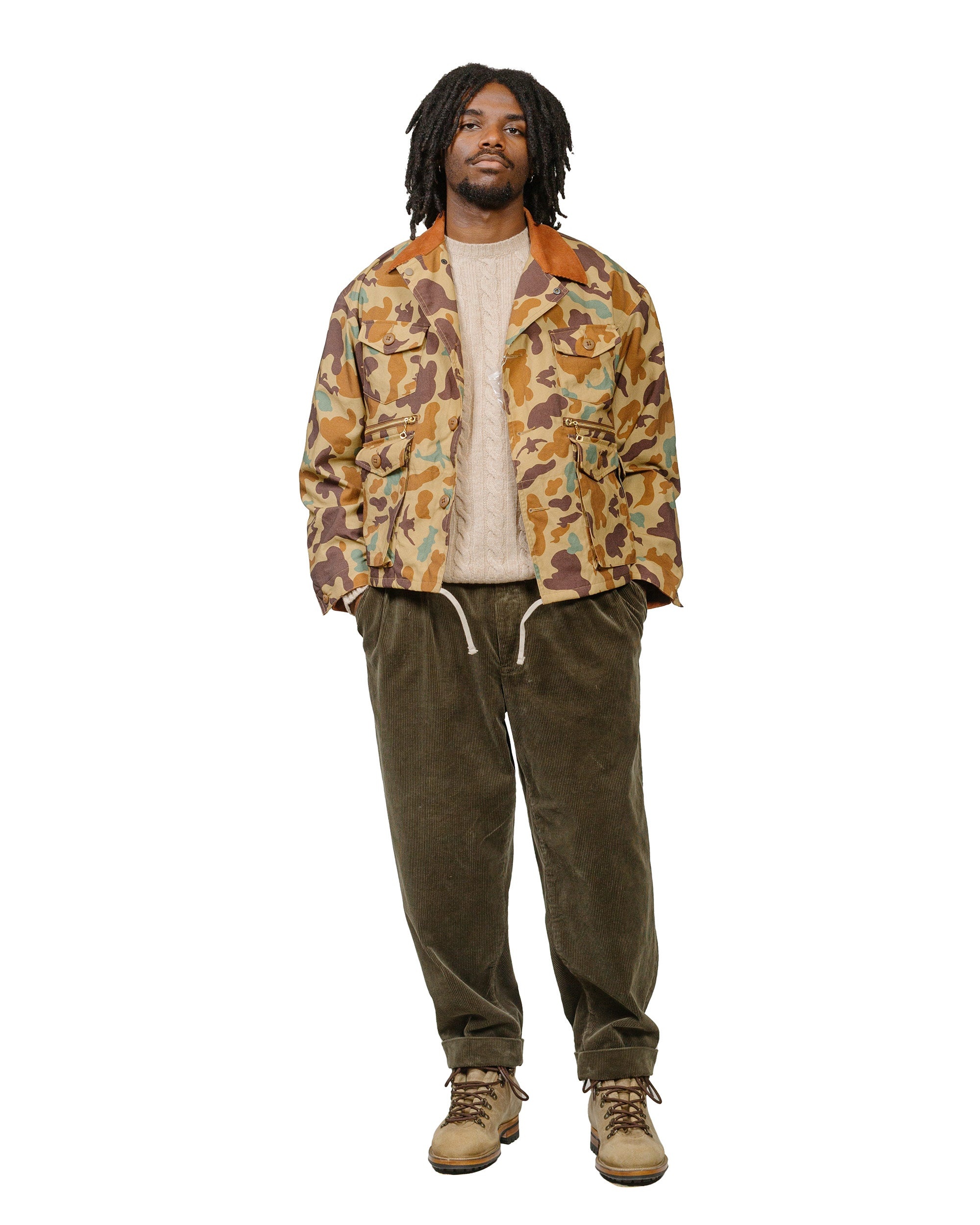 Fish Hunting Jacket Animal Camo Khaki - 4