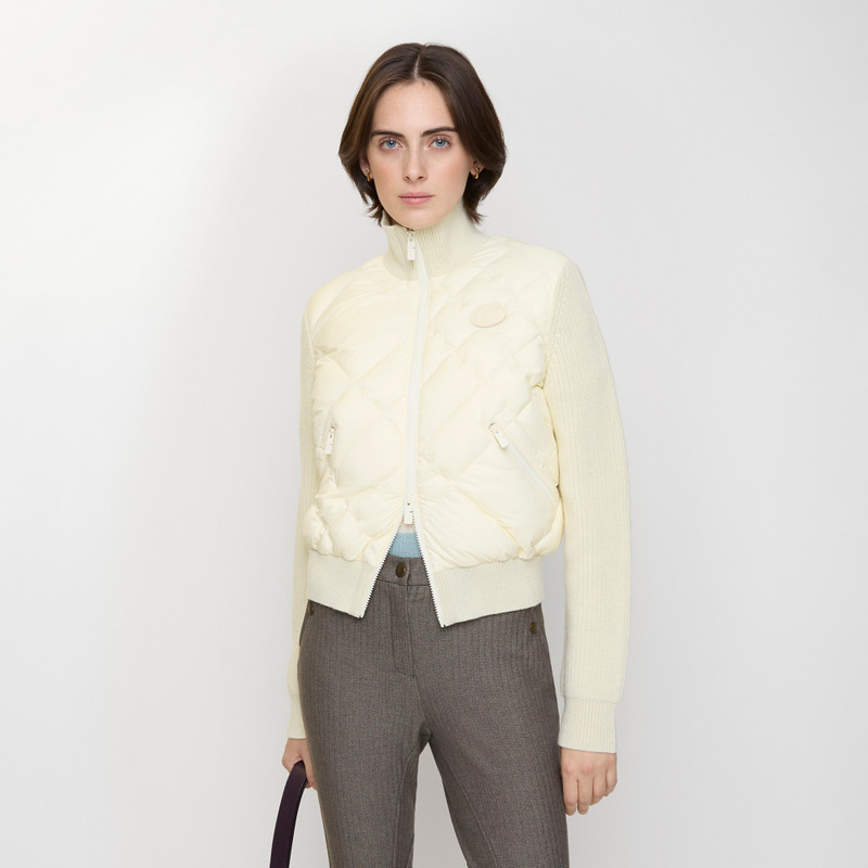 Burberry Check-stitch Nylon and Wool Jacket outlook