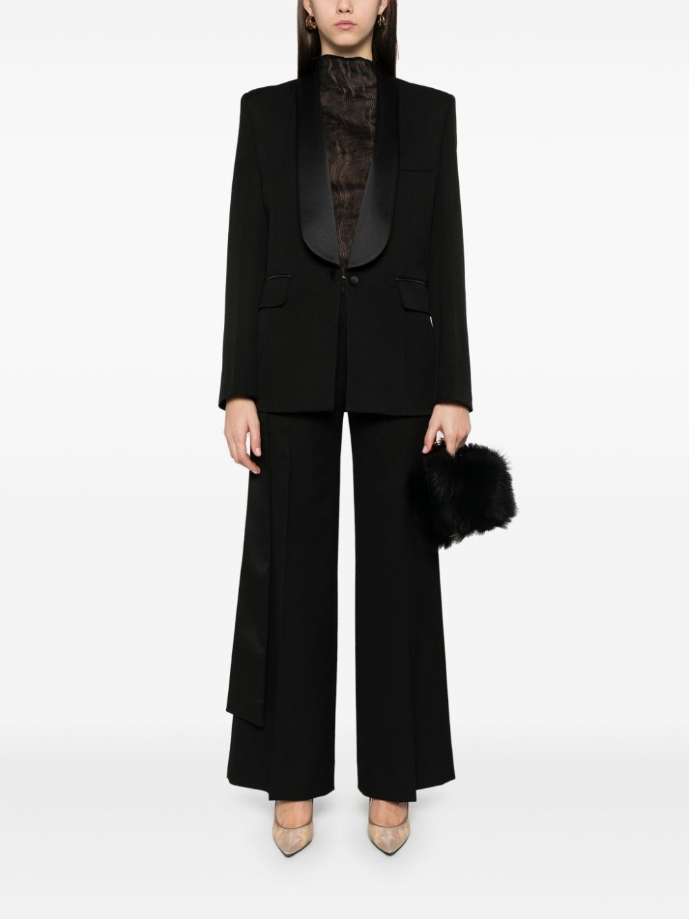 shawl-collar blazer - 2