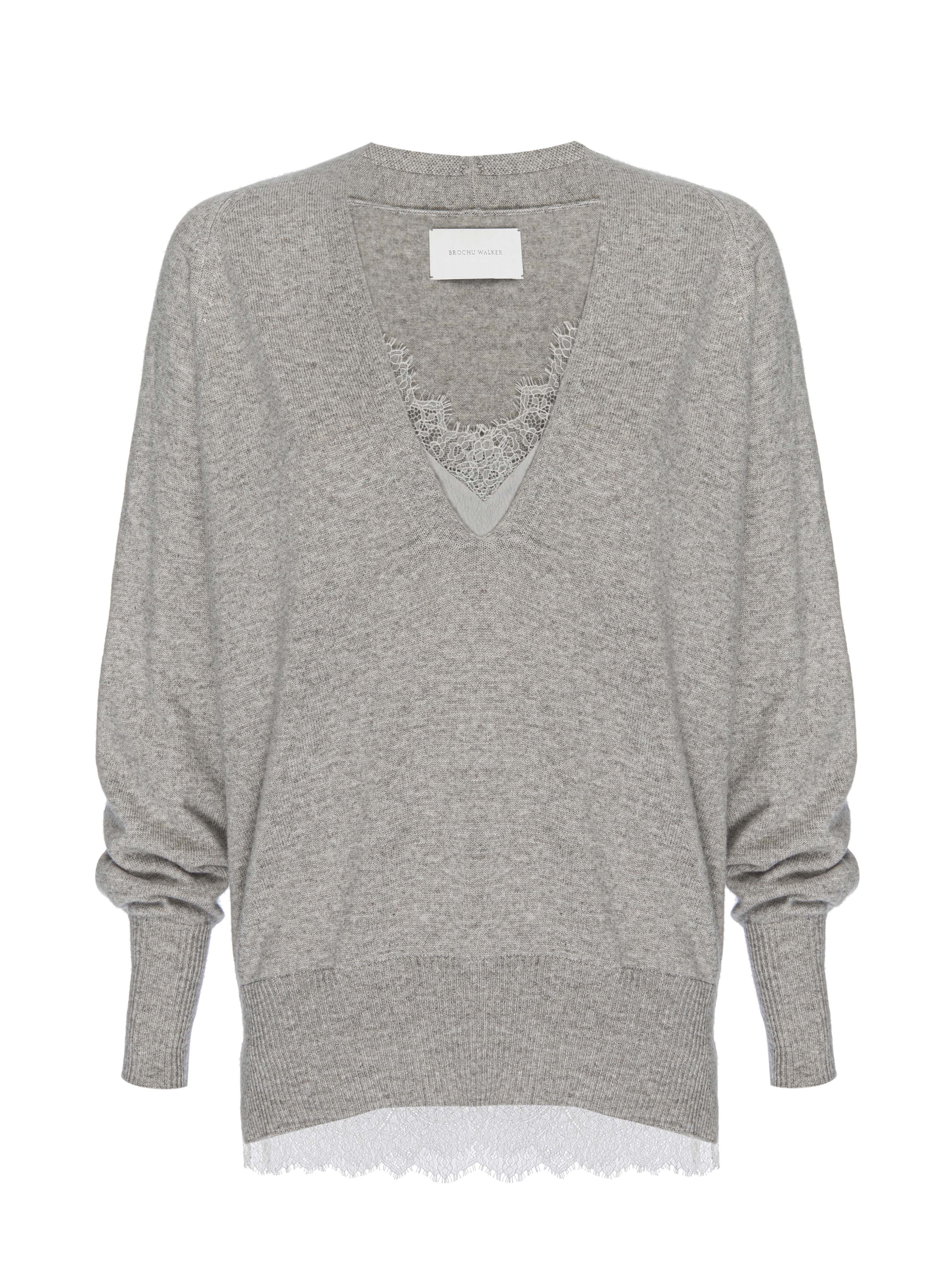 The Lace Vee Looker Pullover - 2