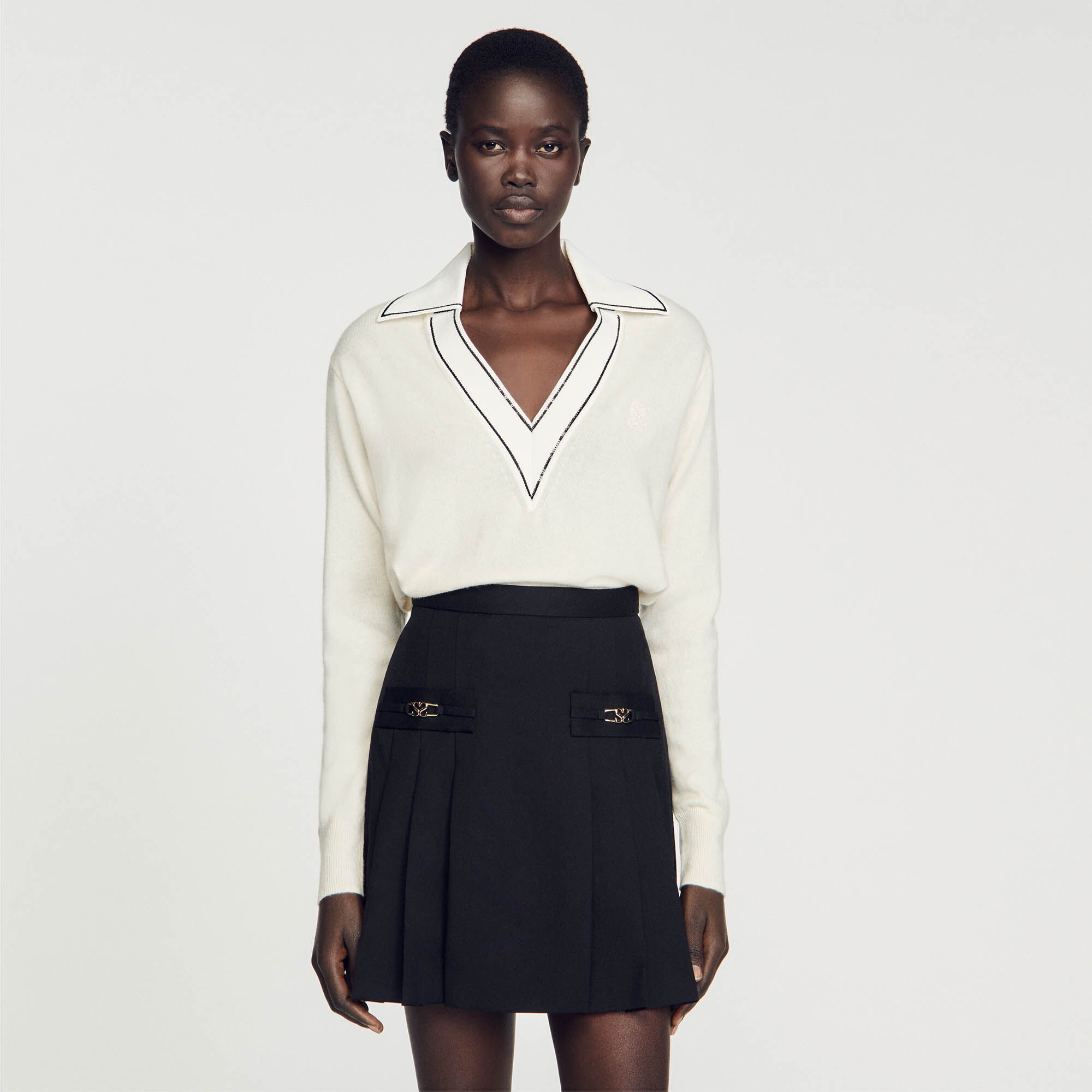 JUMPER WITH POLO SHIRT COLLAR - 5