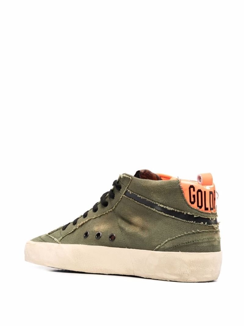 distressed hi-top sneakers - 3