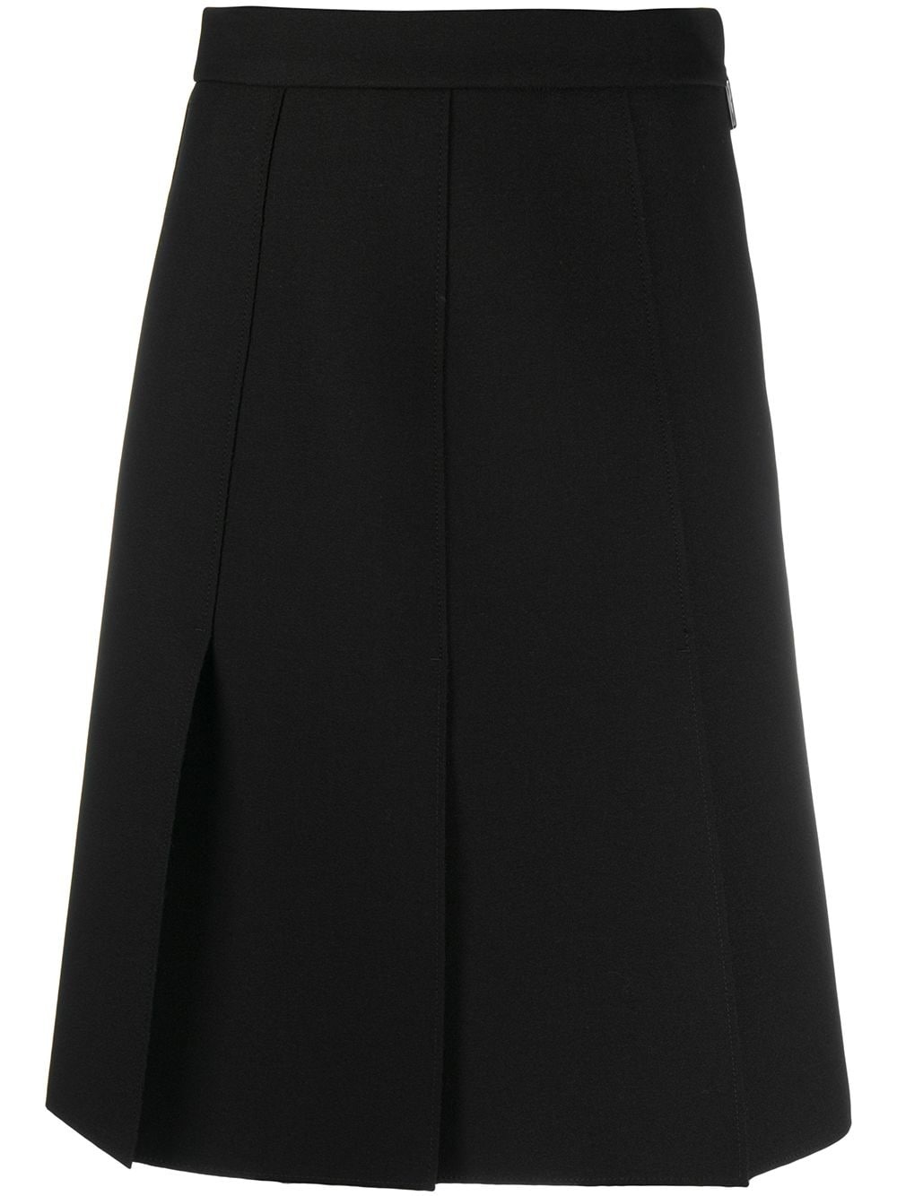 pleated knee-length skirt - 1