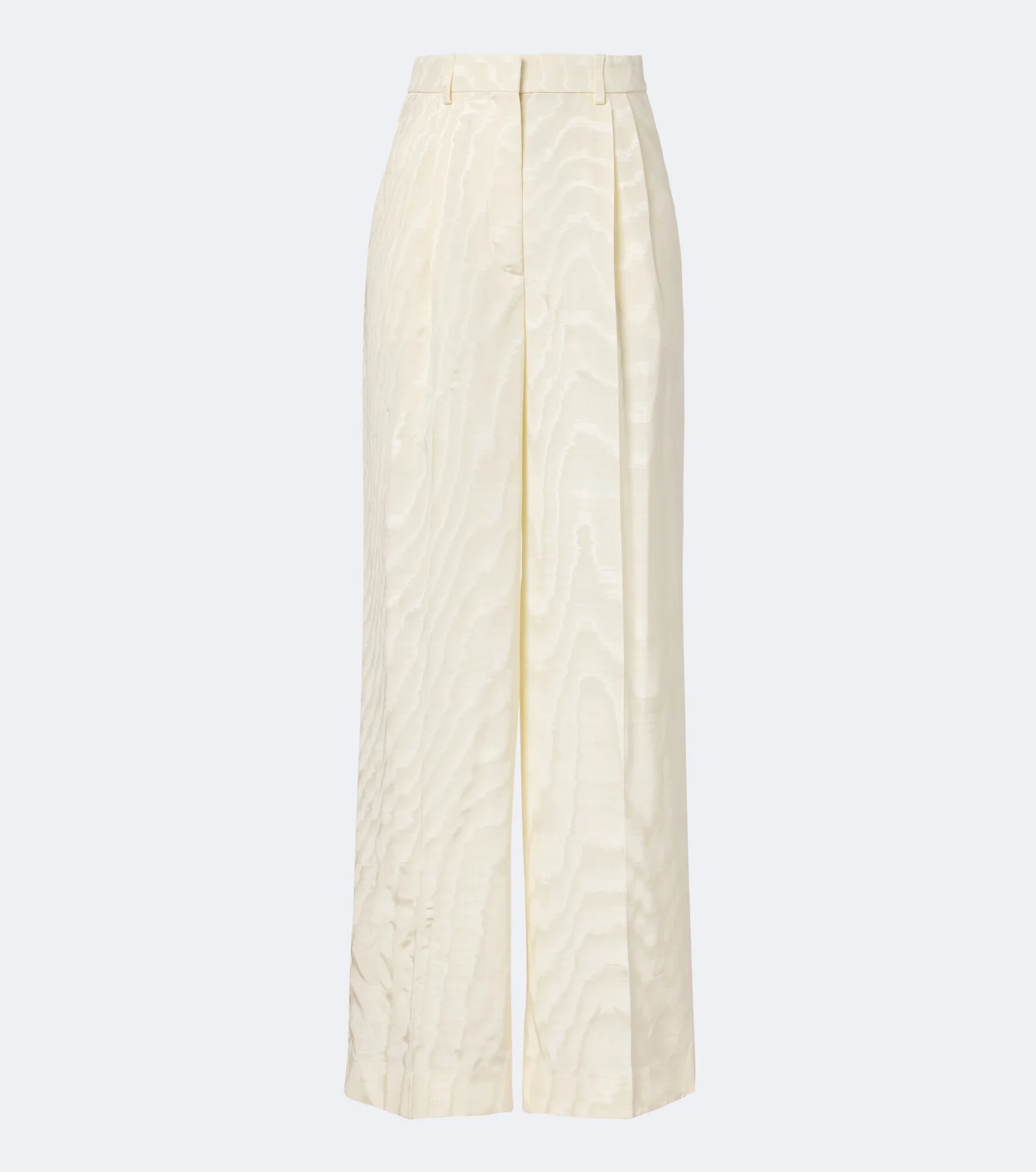 Pleated moiré pants - 1