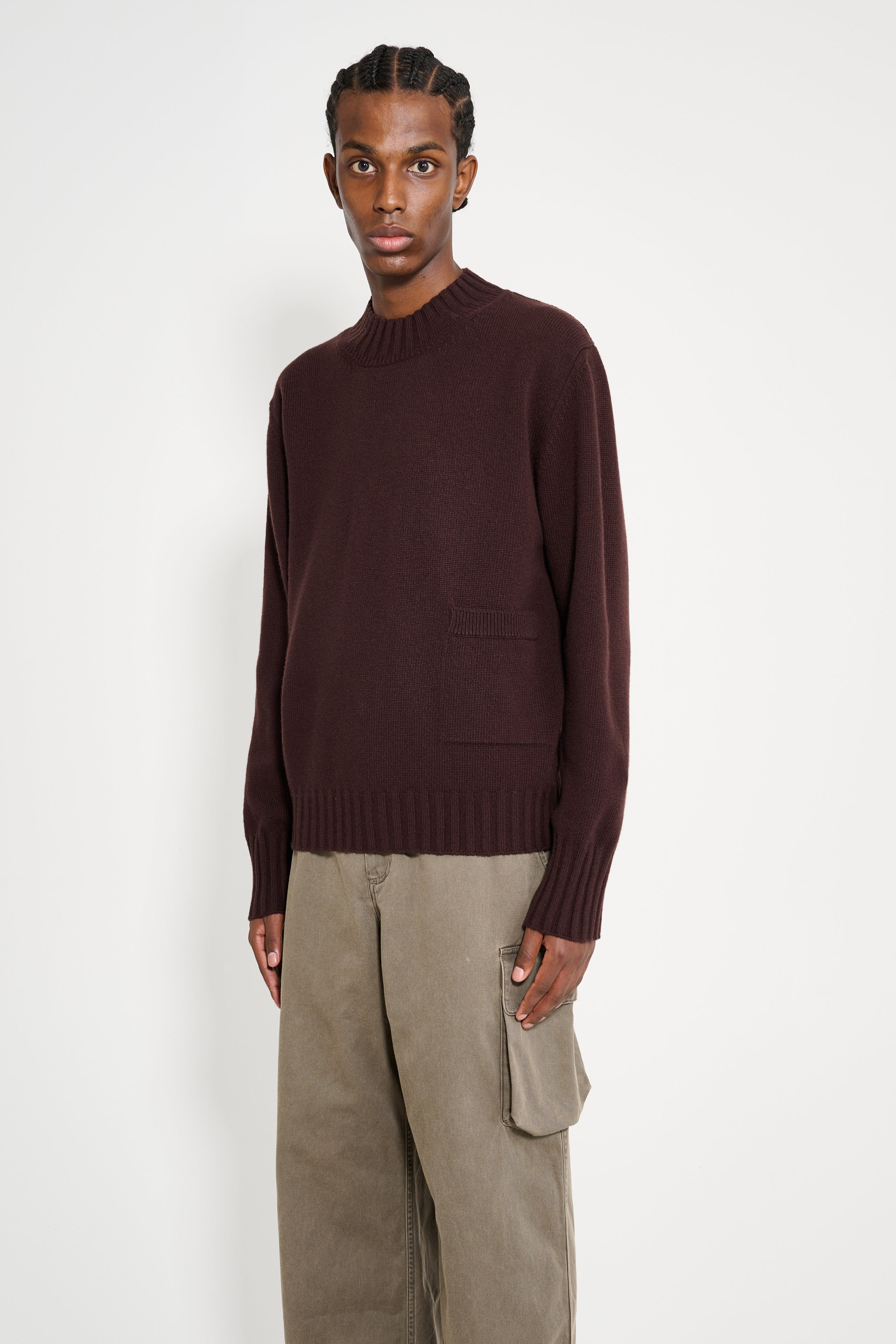 MARGARET HOWELL SINGLE POCKET CREW GEELONG MAHOGANY - 2
