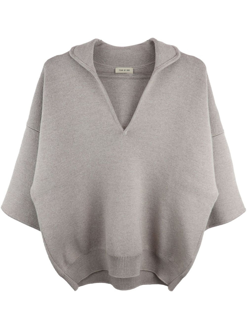 waffle-knit short-sleeve top 1