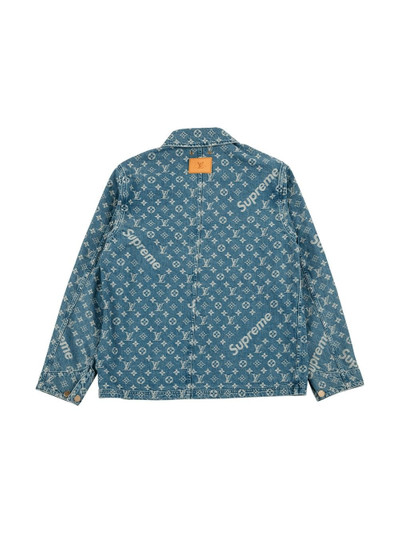 Louis Vuitton x Louis Vuitton washed denim barn jacket outlook