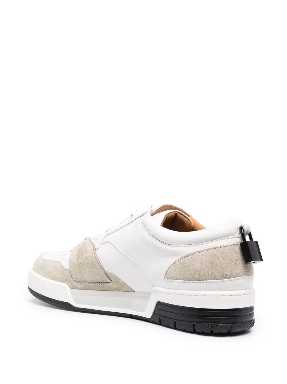 padlock-detail low top sneakers - 3