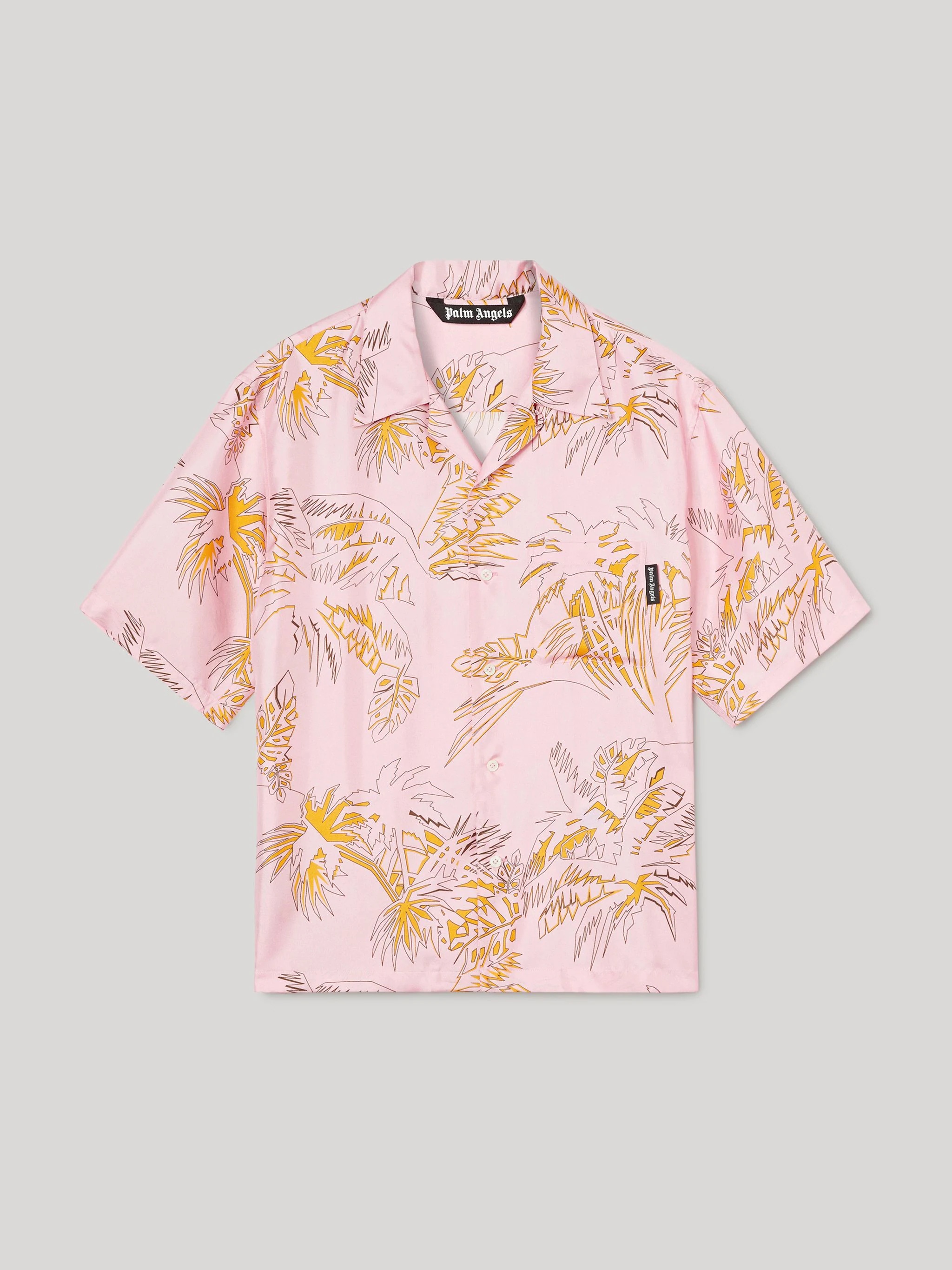 ABSTRACT PALMS BOWLING SHIRT - 1