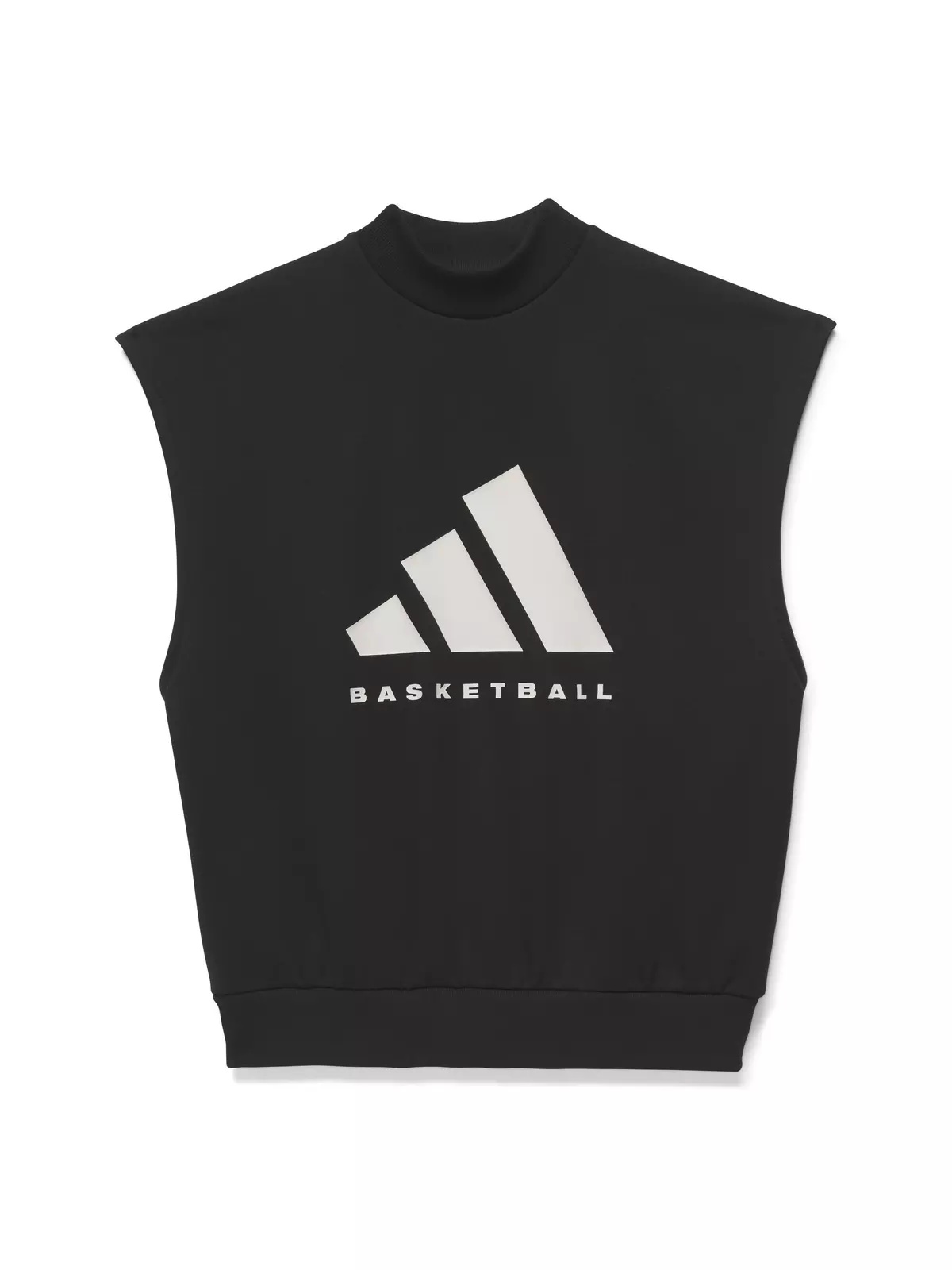 Unisex Basketball Sleeveless Sweatshirt - Black/Talc - 4