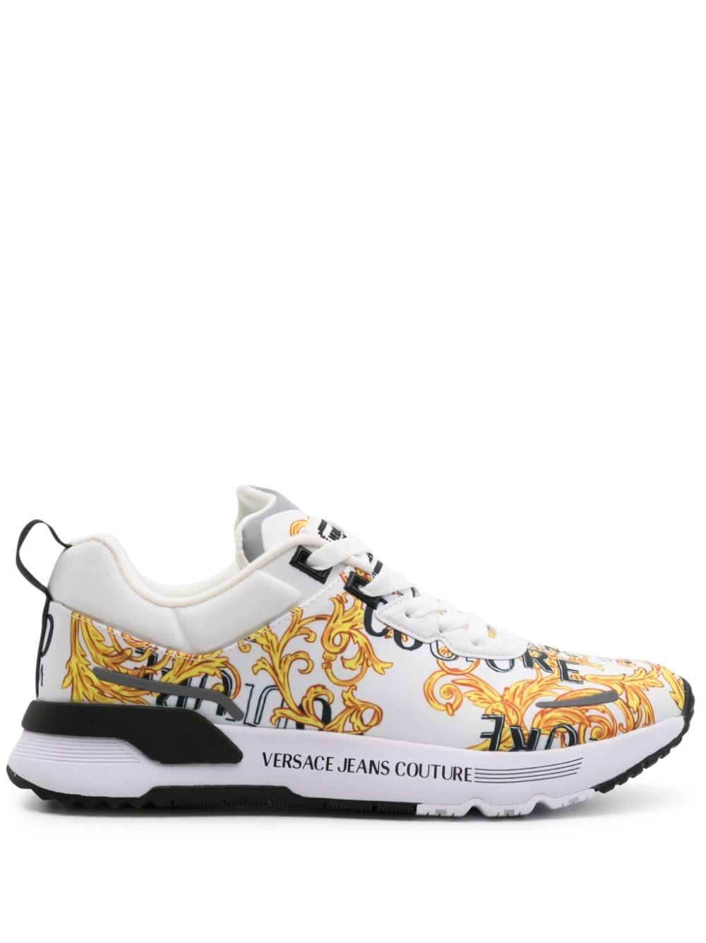 Dynamic Barocco-print sneakers - 1