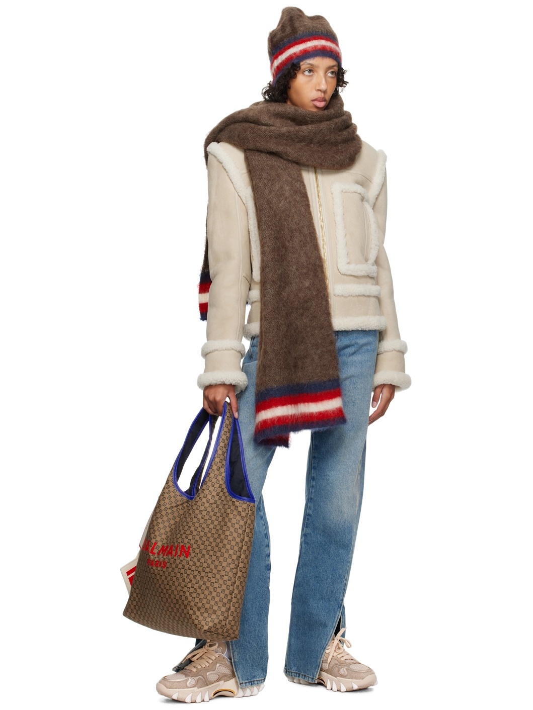 Brown Monogram Grocery Bag - 4