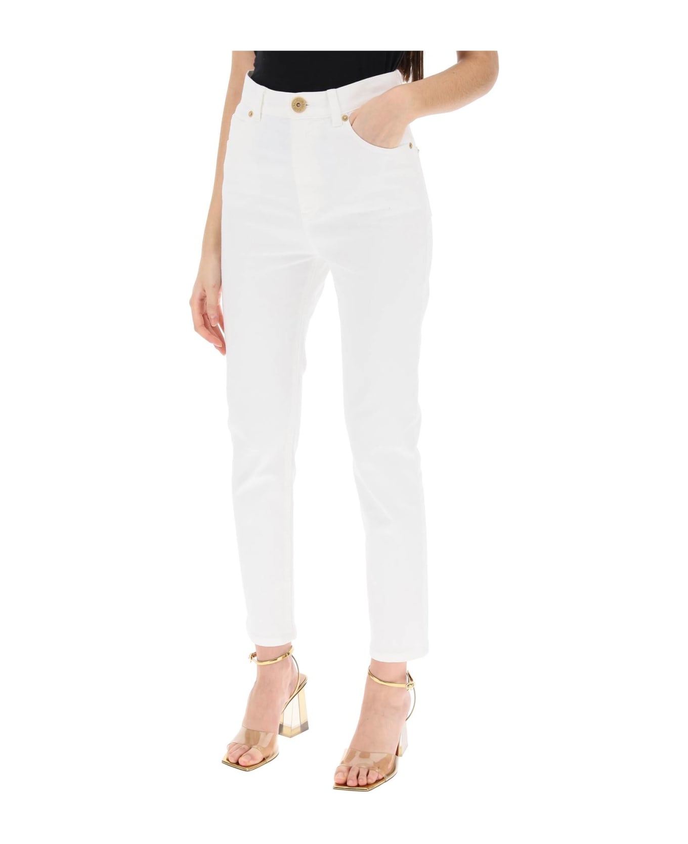 High-waisted Slim Jeans - 4