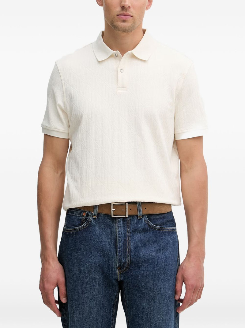 textured polo shirt 1